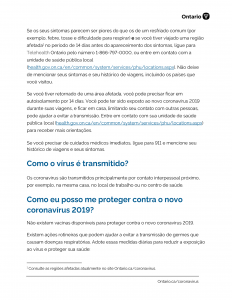 Coronavirus - COVID19- sintomas e prevenção