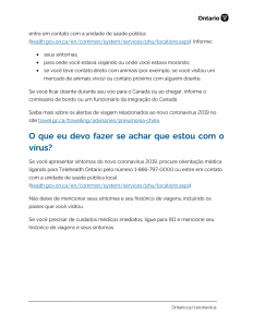 Coronavirus - COVID19- sintomas e prevenção